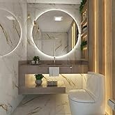 Espelho Redondo 60cm Led Iluminado Branco Decorati...